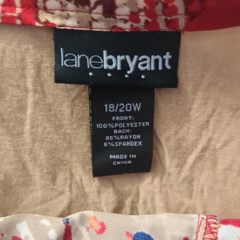 **3/$10** Lane Bryant Multicolor Zigzag Blouse - Picture 6 of 6